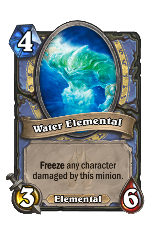 Water Elemental Hearthstone kártya