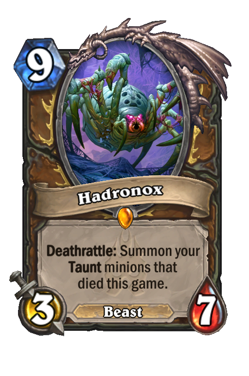 Hadronox Hearthstone kártya