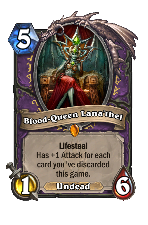 Blood-Queen Lana'thel Hearthstone kártya