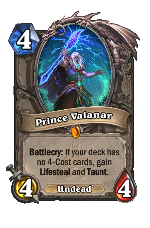 Prince Valanar Hearthstone kártya