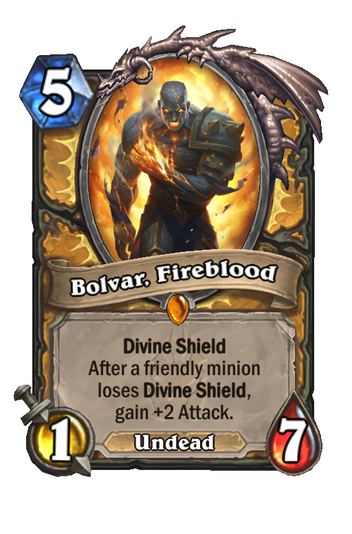 Bolvar, Fireblood Hearthstone kártya