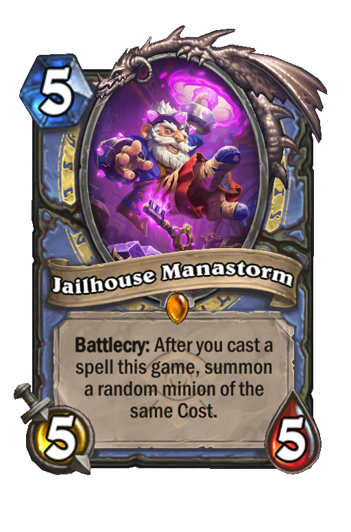 Jailhouse Manastorm Hearthstone kártya