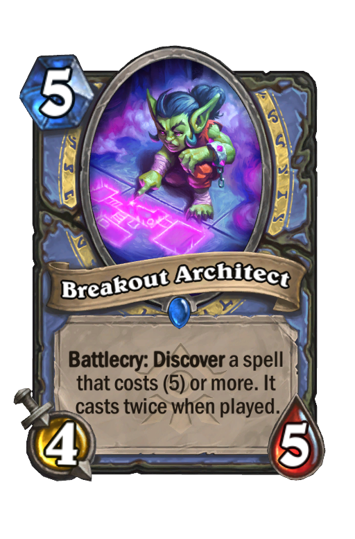 Breakout Architect Hearthstone kártya