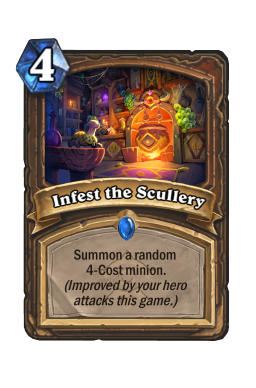 Infest the Scullery Hearthstone kártya