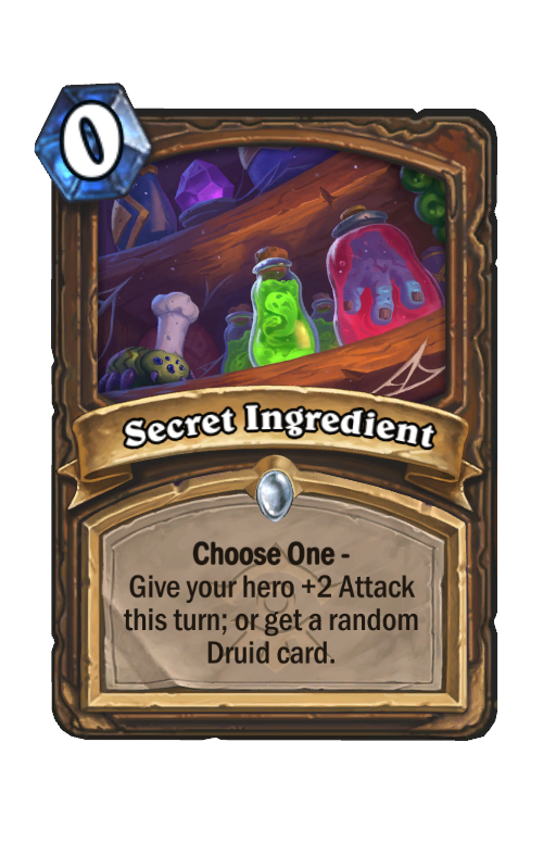 Secret Ingredient Hearthstone kártya
