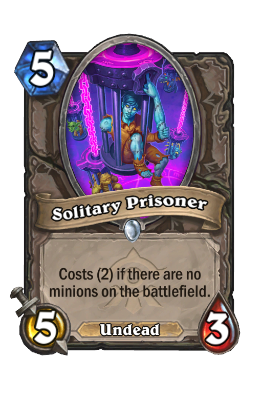 Solitary Prisoner Hearthstone kártya