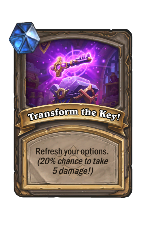 Transform the Key! Hearthstone kártya