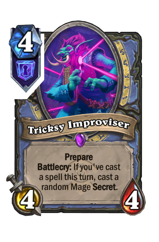 Tricksy Improviser Hearthstone kártya