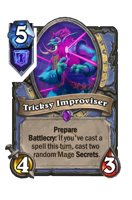 Tricksy Improviser Hearthstone kártya