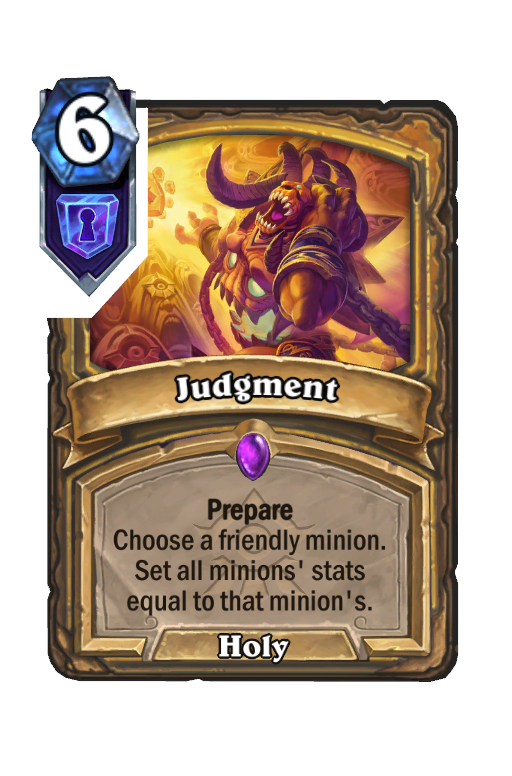 Judgment Hearthstone kártya