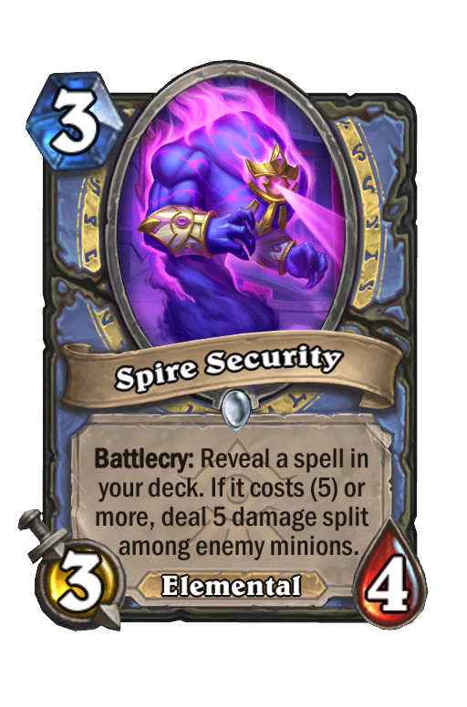 Spire Security Hearthstone kártya