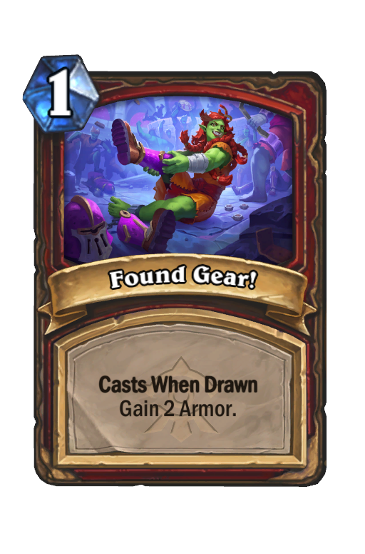 Found Gear! Hearthstone kártya