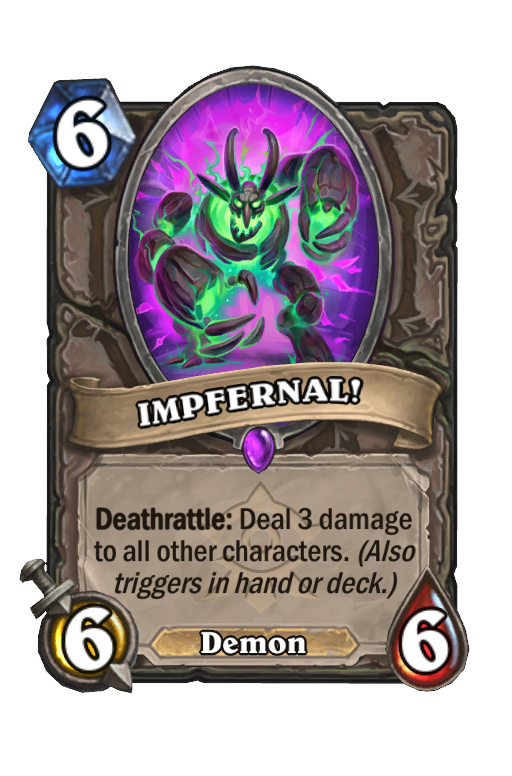 IMPFERNAL! Hearthstone kártya