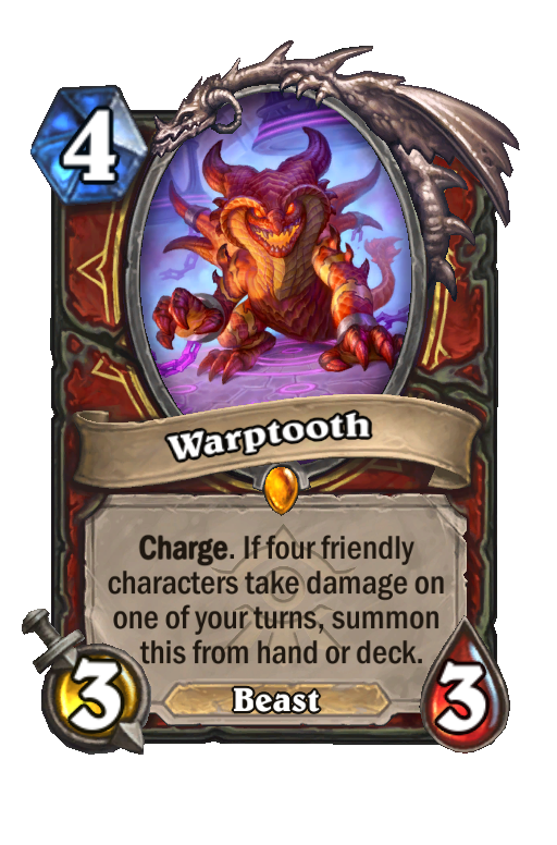 Warptooth Hearthstone kártya