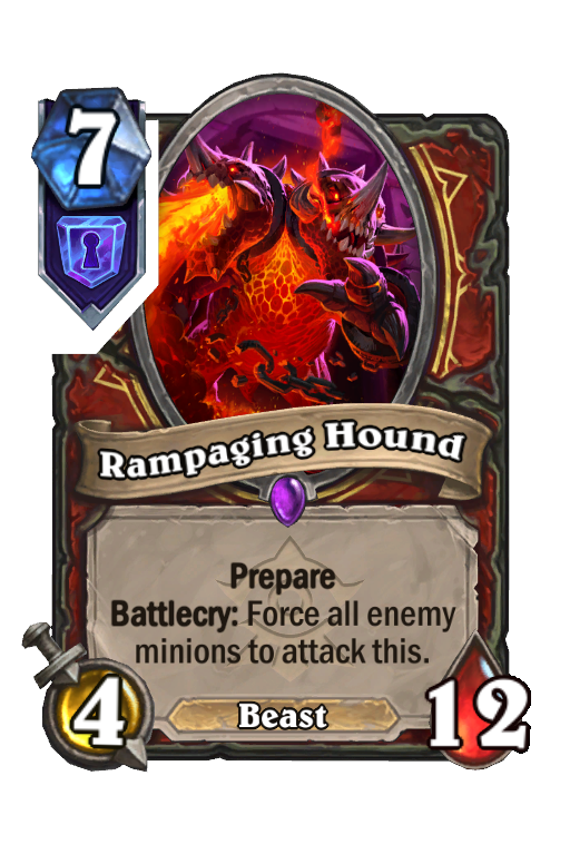 Rampaging Hound Hearthstone kártya