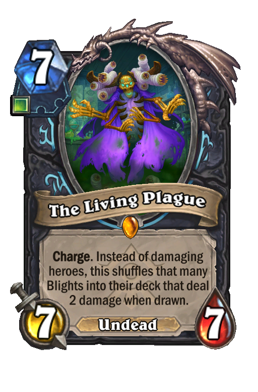The Living Plague Hearthstone kártya