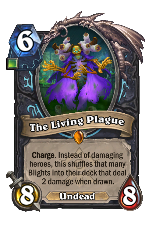 The Living Plague Hearthstone kártya