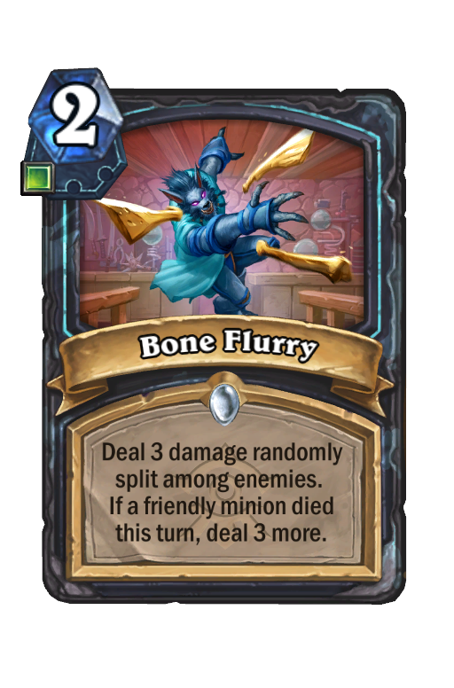 Bone Flurry Hearthstone kártya