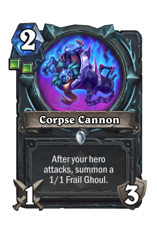 Corpse Cannon Hearthstone kártya