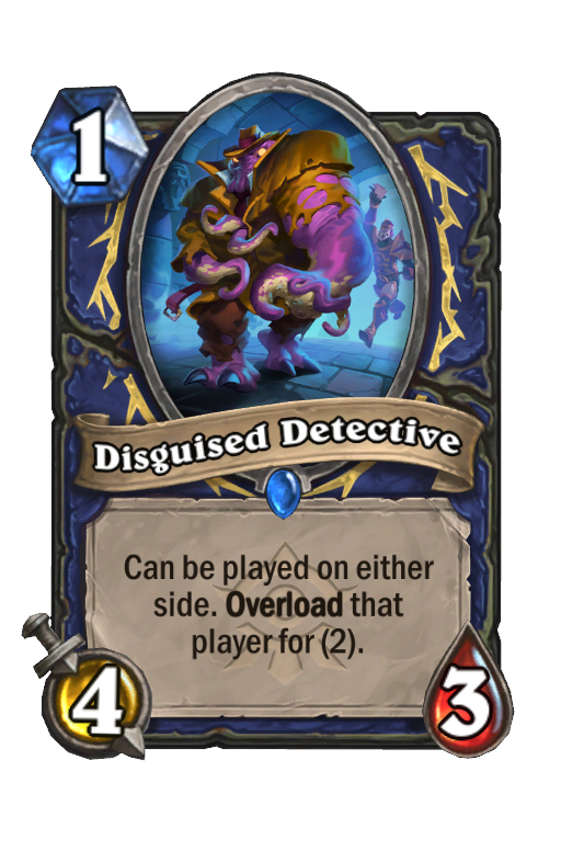 Disguised Detective Hearthstone kártya