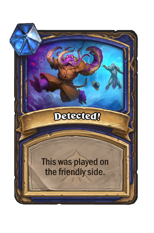 Detected! Hearthstone kártya