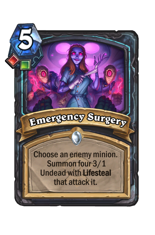 Emergency Surgery Hearthstone kártya