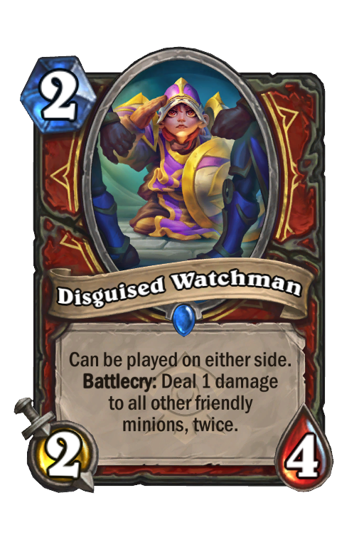 Disguised Watchman Hearthstone kártya