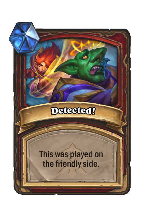 Detected! Hearthstone kártya