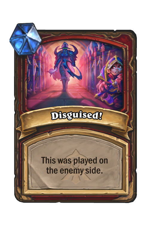 Disguised! Hearthstone kártya