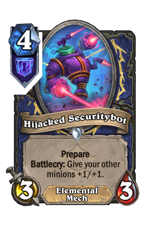 Hijacked Securitybot Hearthstone kártya