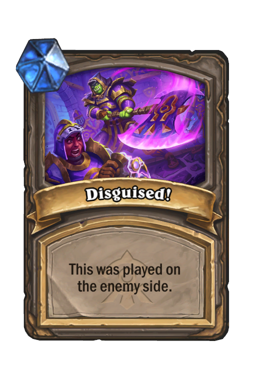 Disguised! Hearthstone kártya