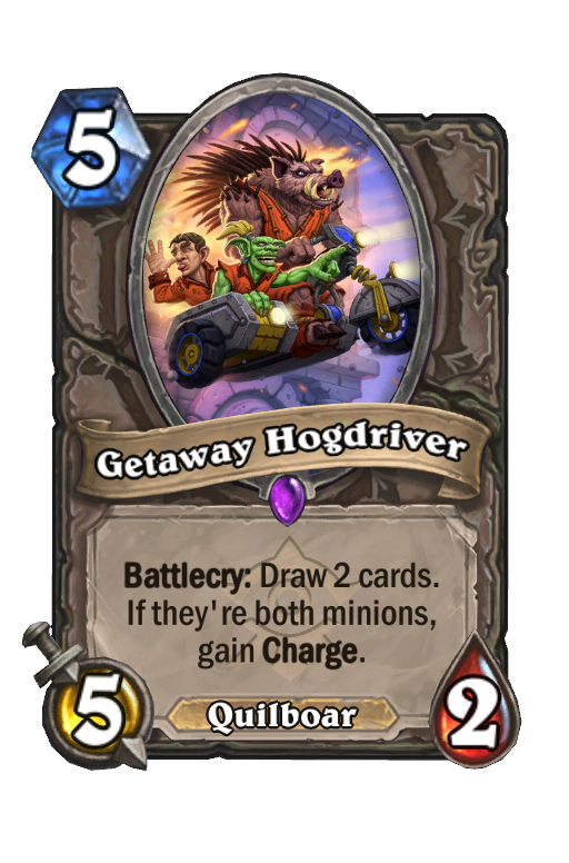Getaway Hogdriver Hearthstone kártya