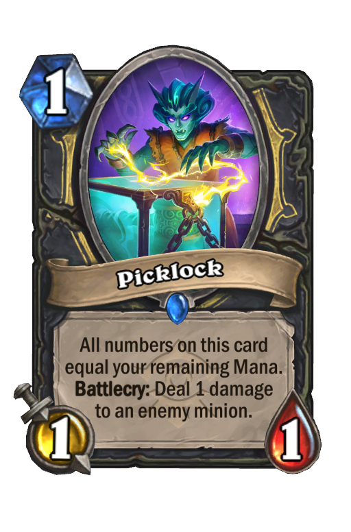 Picklock Hearthstone kártya