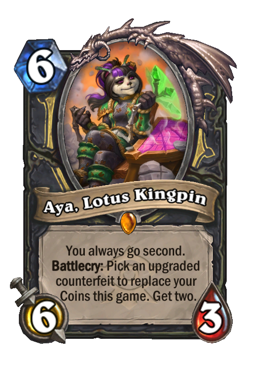 Aya, Lotus Kingpin Hearthstone kártya