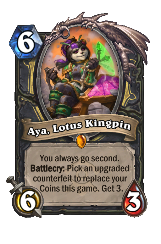Aya, Lotus Kingpin Hearthstone kártya