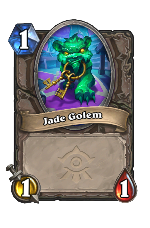 Jade Golem Hearthstone kártya