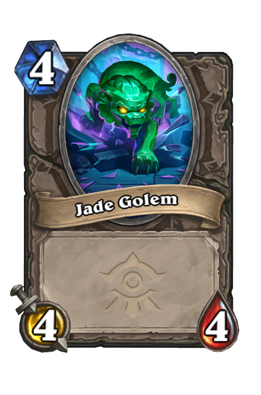 Jade Golem Hearthstone kártya