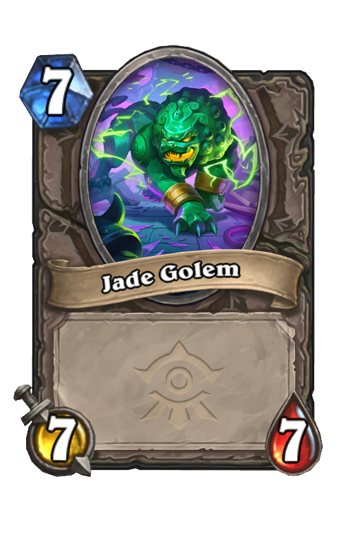 Jade Golem Hearthstone kártya