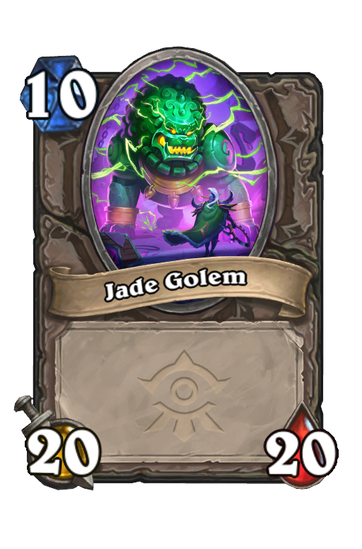 Jade Golem Hearthstone kártya