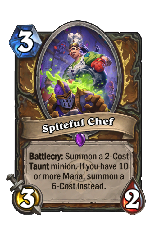 Spiteful Chef Hearthstone kártya