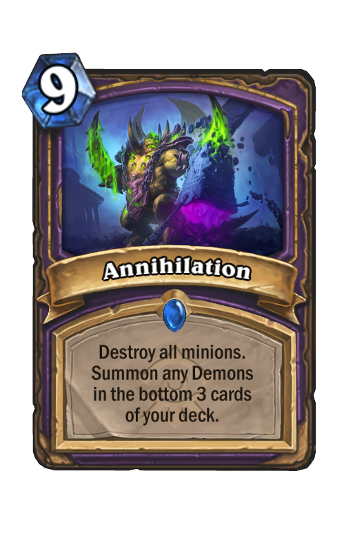 Annihilation Hearthstone kártya