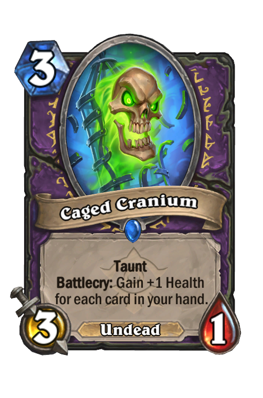 Caged Cranium Hearthstone kártya