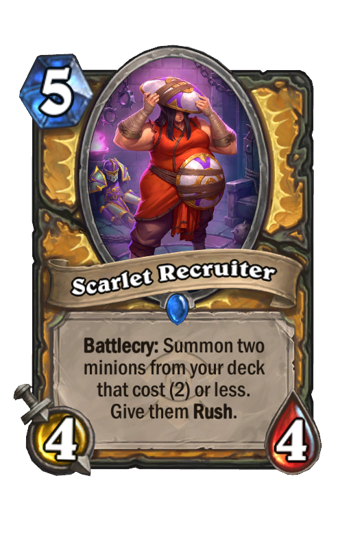 Scarlet Recruiter Hearthstone kártya