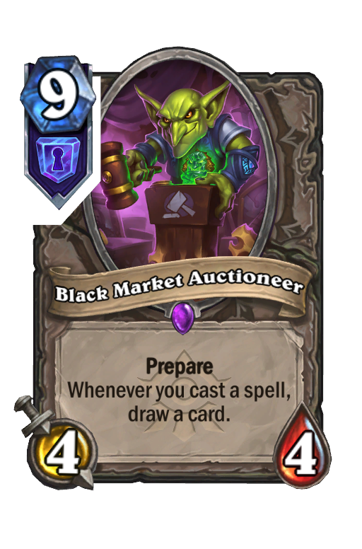 Black Market Auctioneer Hearthstone kártya