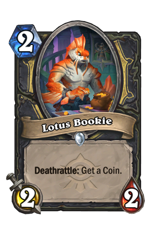 Lotus Bookie Hearthstone kártya