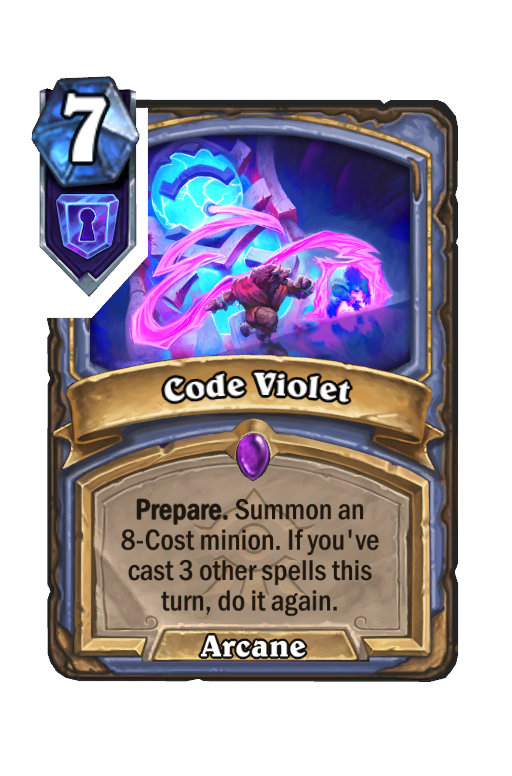 Code Violet Hearthstone kártya