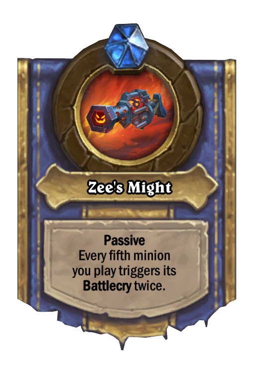 Zee's Might Hearthstone kártya
