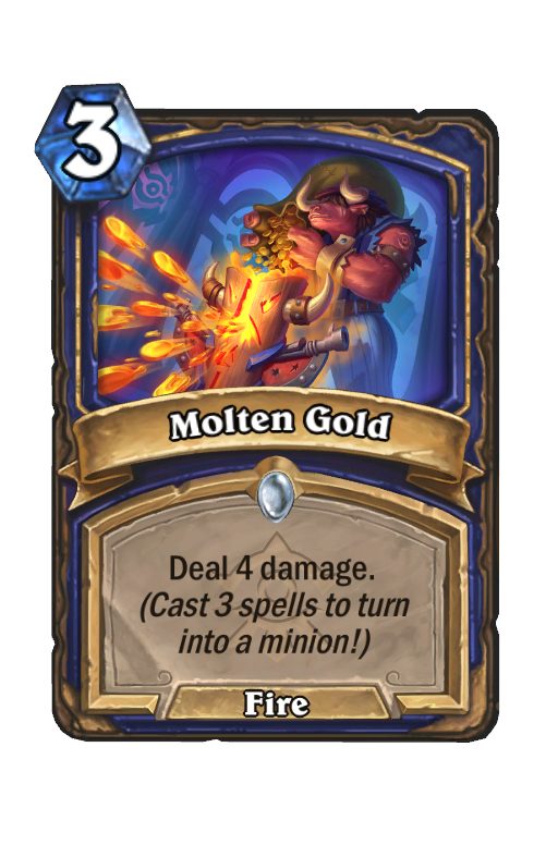 Molten Gold Hearthstone kártya