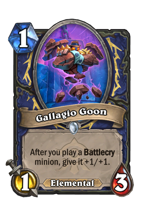 Gallagio Goon Hearthstone kártya