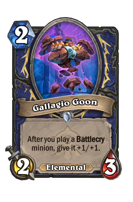Gallagio Goon Hearthstone kártya